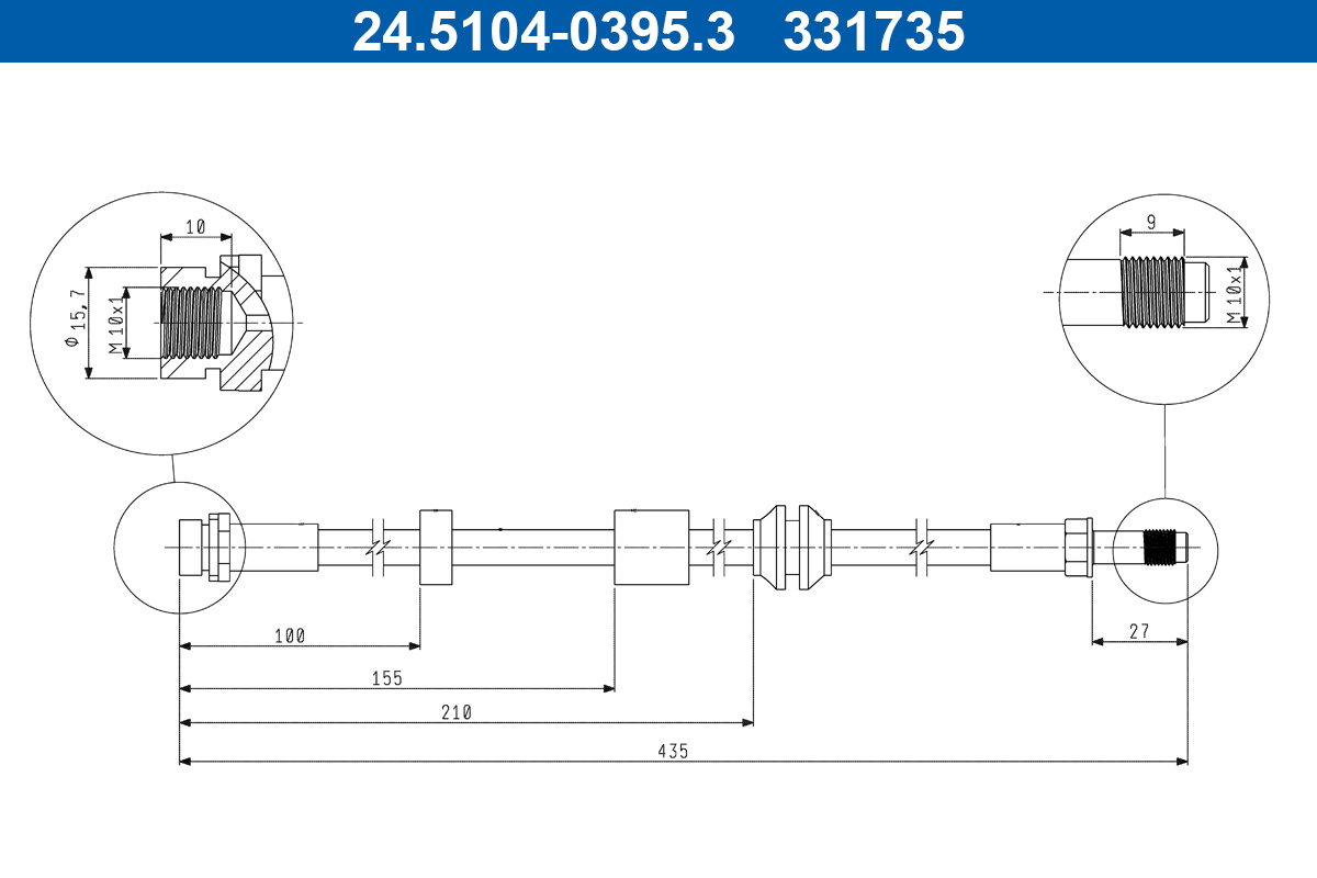 Brake Hose  Art. 24510403953