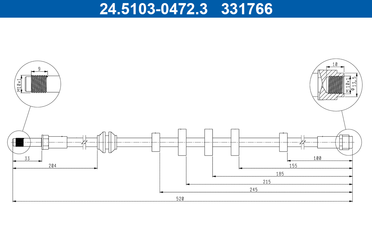 Brake Hose  Art. 24510304723