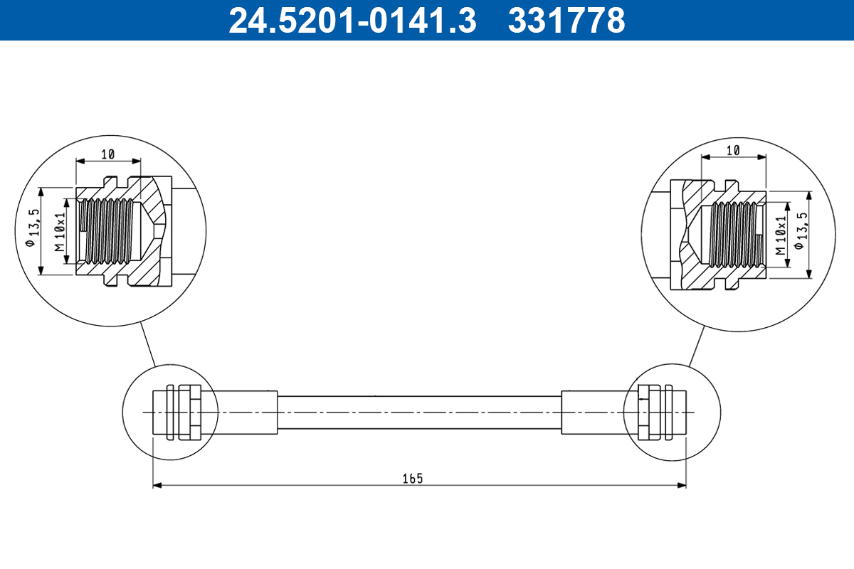 Brake Hose  Art. 24520101413