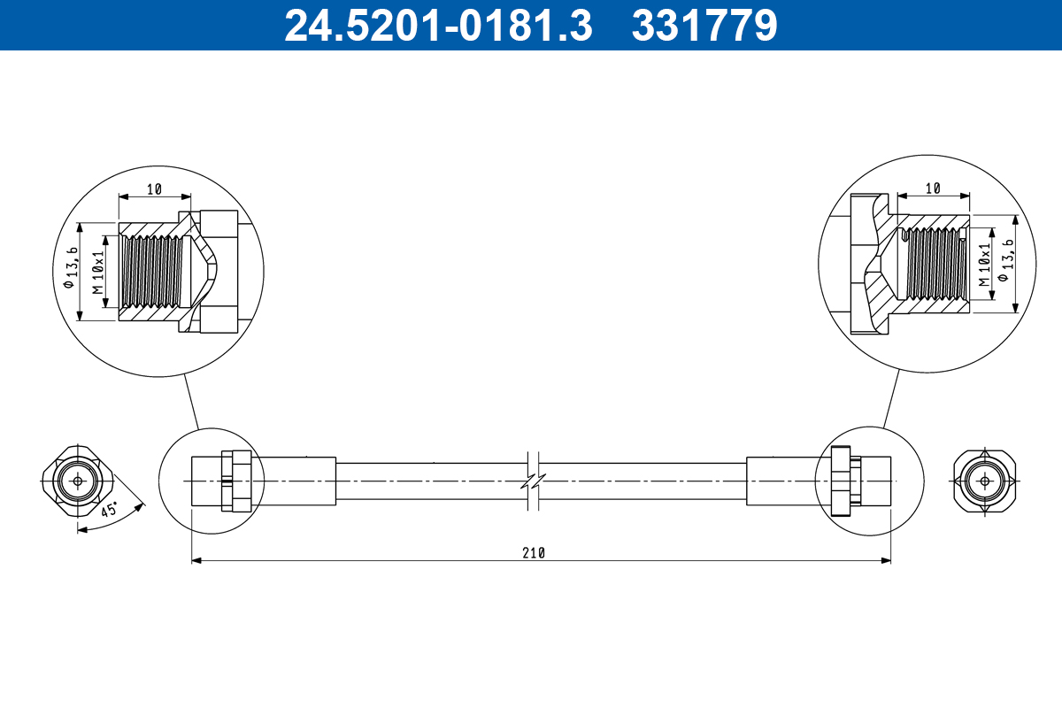 Brake Hose  Art. 24520101813