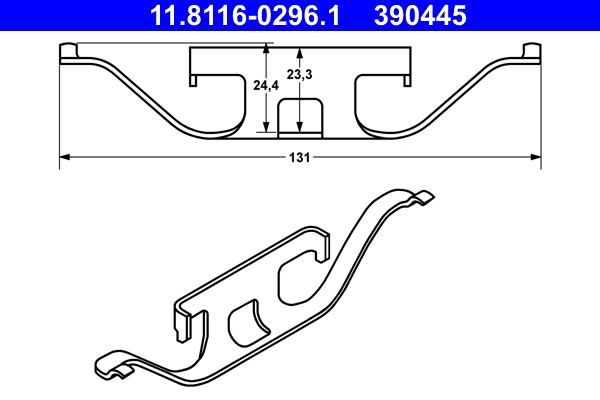 Spring, brake caliper (Rear axle)  Art. 11811602961