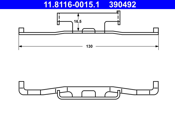 Spring, brake caliper (Rear axle)  Art. 11811600151