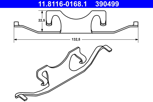 Spring, brake caliper (Rear axle)  Art. 11811601681