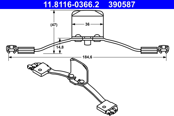 Spring, brake caliper (Front axle)  Art. 11811603662