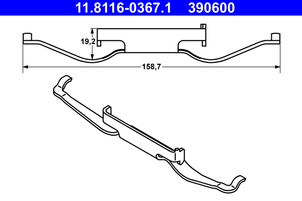 Spring, brake caliper (Front axle)  Art. 11811603671