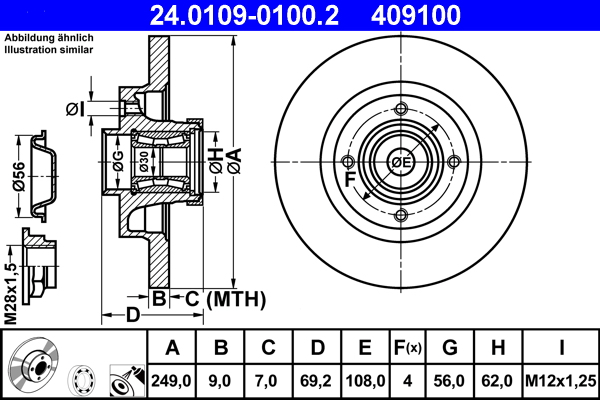 Brake Disc (Rear axle)  Art. 24010901002