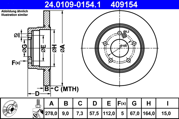 Brake Disc (Rear axle)  Art. 24010901541