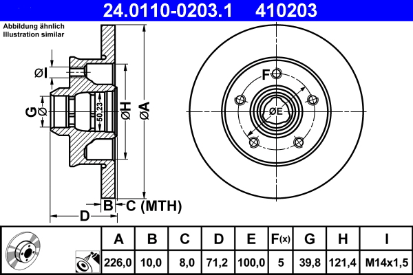 Brake Disc (Rear axle)  Art. 24011002031