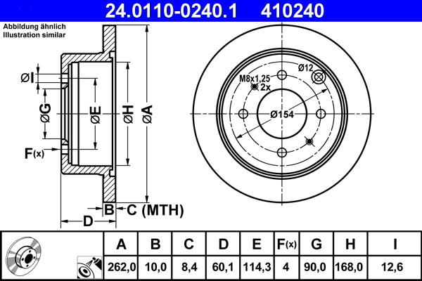 Brake Disc (Rear axle)  Art. 24011002401