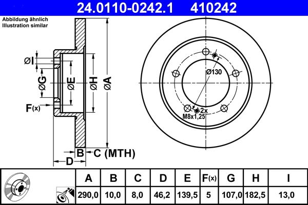 Brake Disc (Front axle)  Art. 24011002421