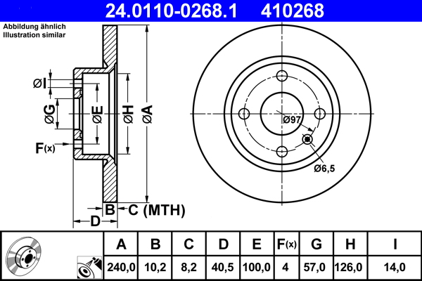 Brake Disc (Rear axle)  Art. 24011002681