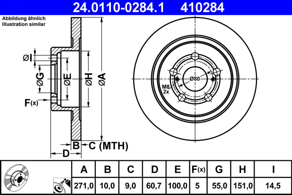 Brake Disc (Front axle)  Art. 24011002841