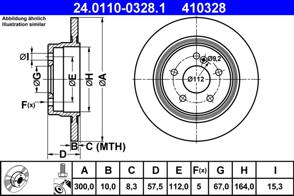 Brake Disc (Rear axle)  Art. 24011003281