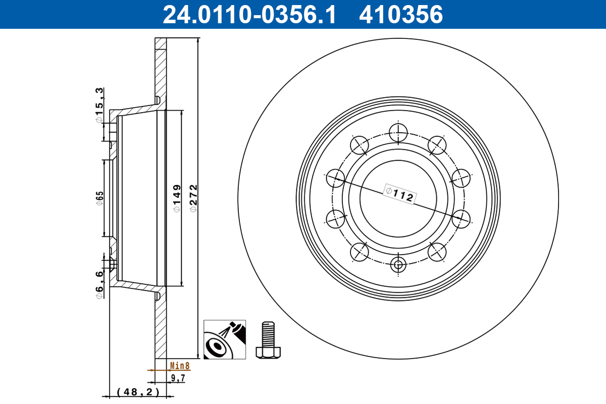 Brake Disc (Rear axle)  Art. 24011003561