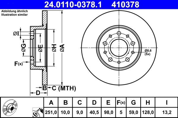 Brake Disc (Rear axle)  Art. 24011003781