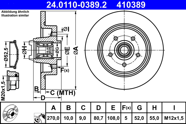 Brake Disc (Rear axle)  Art. 24011003892