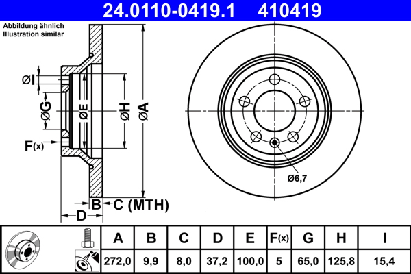 Brake Disc  Art. 24011004191