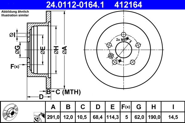 Brake Disc (Rear axle)  Art. 24011201641