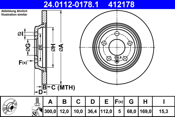 Brake Disc (Rear axle)  Art. 24011201781