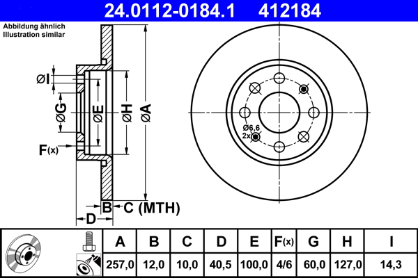 Brake Disc (Front axle)  Art. 24011201841