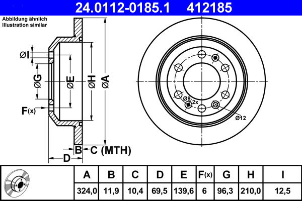 Brake Disc (Rear axle)  Art. 24011201851