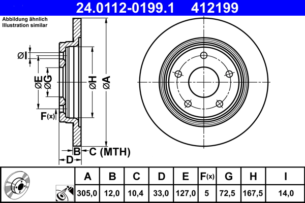 Brake Disc (Rear axle)  Art. 24011201991