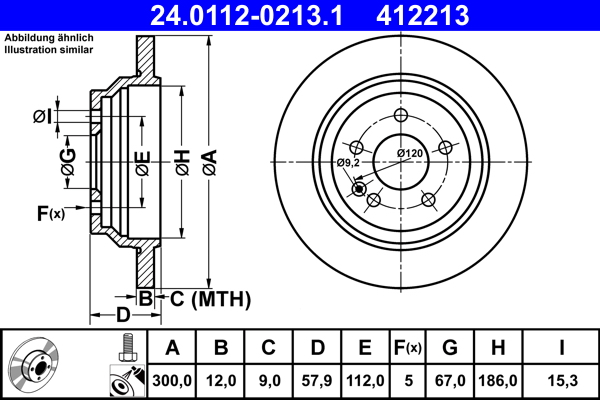 Brake Disc (Rear axle)  Art. 24011202131