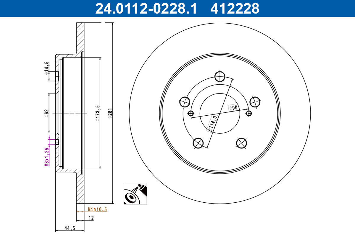 Brake Disc  Art. 24011202281