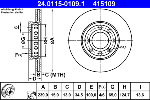 Brake Disc (Front axle)  Art. 24011501091