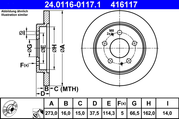 Brake Disc (Front axle)  Art. 24011601171