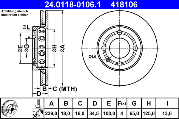 Brake Disc (Front axle)  Art. 24011801061