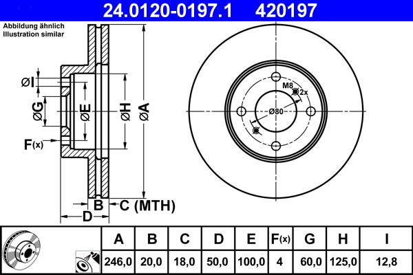 Brake Disc (Front axle)  Art. 24012001971