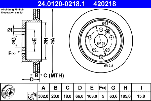 Brake Disc (Rear axle)  Art. 24012002181