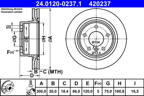 Brake Disc (Rear axle)  Art. 24012002371