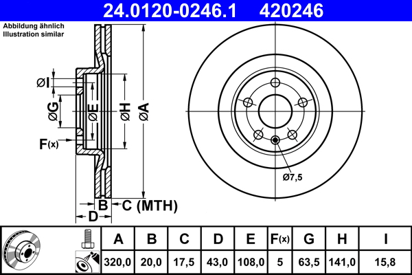 Brake Disc (Rear axle)  Art. 24012002461