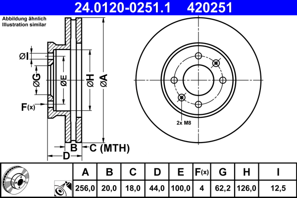 Brake Disc (Front axle)  Art. 24012002511