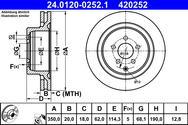 Brake Disc  Art. 24012002521