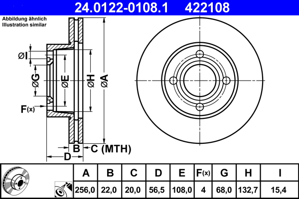 Brake Disc (Front axle)  Art. 24012201081