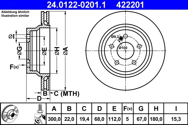 Brake Disc (Rear axle)  Art. 24012202011