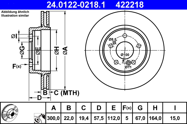 Brake Disc (Rear axle)  Art. 24012202181