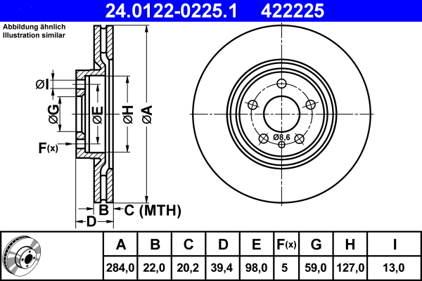 Brake Disc (Rear axle)  Art. 24012202251