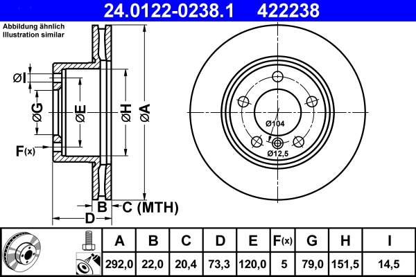 Brake Disc (Front axle)  Art. 24012202381