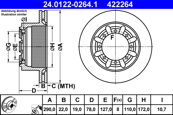 Brake Disc (Rear axle)  Art. 24012202641