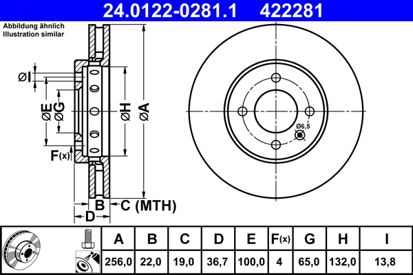 Brake Disc (Front axle)  Art. 24012202811