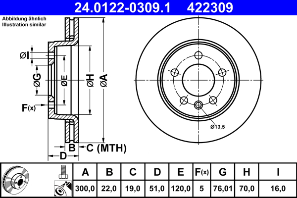 Brake Disc  Art. 24012203091