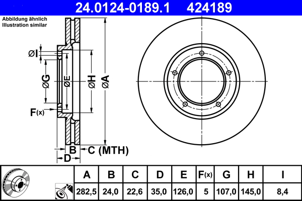 Brake Disc (Front axle)  Art. 24012401891