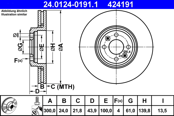 Brake Disc (Front axle)  Art. 24012401911