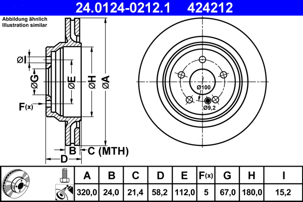 Brake Disc (Rear axle)  Art. 24012402121