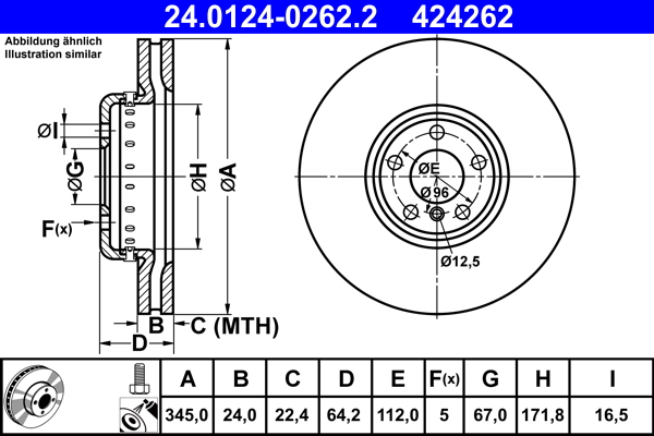 Brake Disc  Art. 24012402622