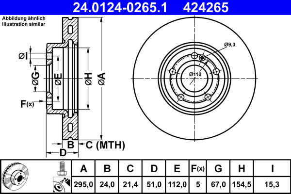 Brake Disc (Gear side)  Art. 24012402651